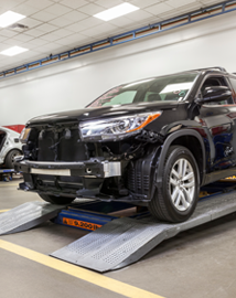 Toyota on vehicle lift | Fitzgerald Toyota Chambersburg in Chambersburg PA
