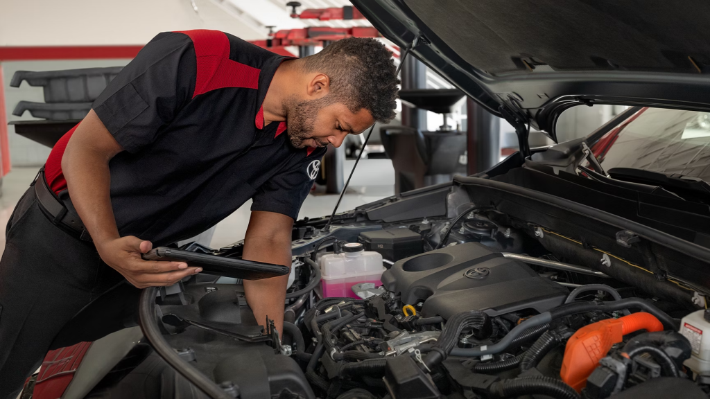 Toyota engine check- Service and maintenance 