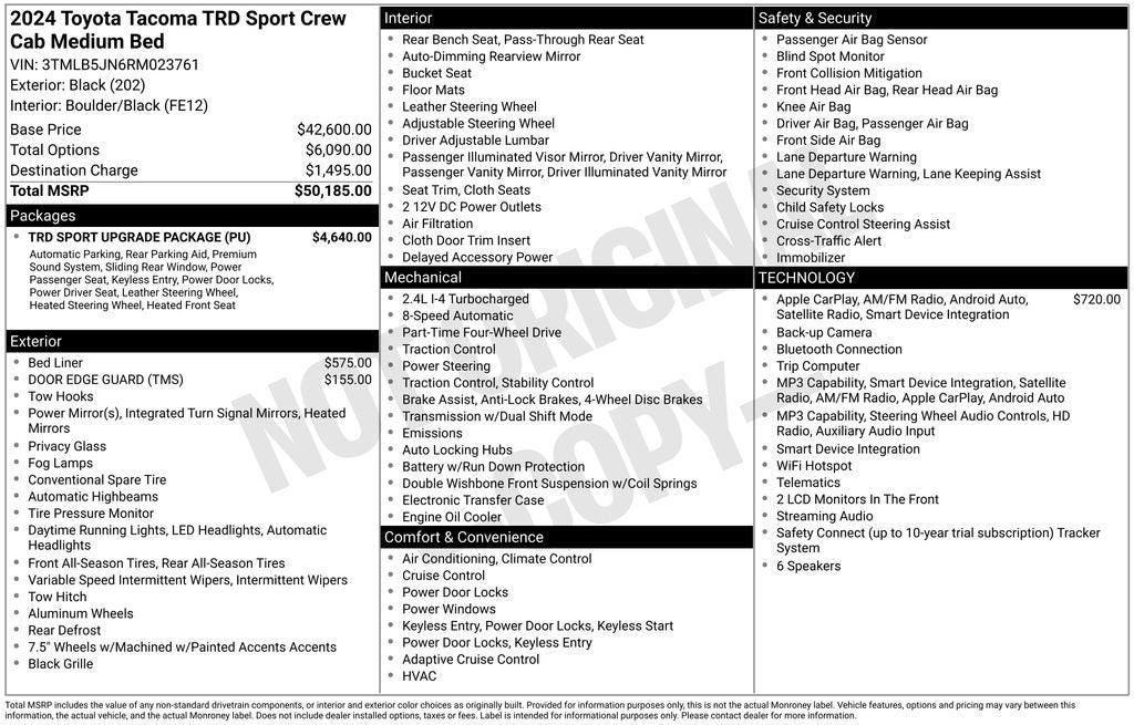 2024 Toyota Tacoma TRD Sport