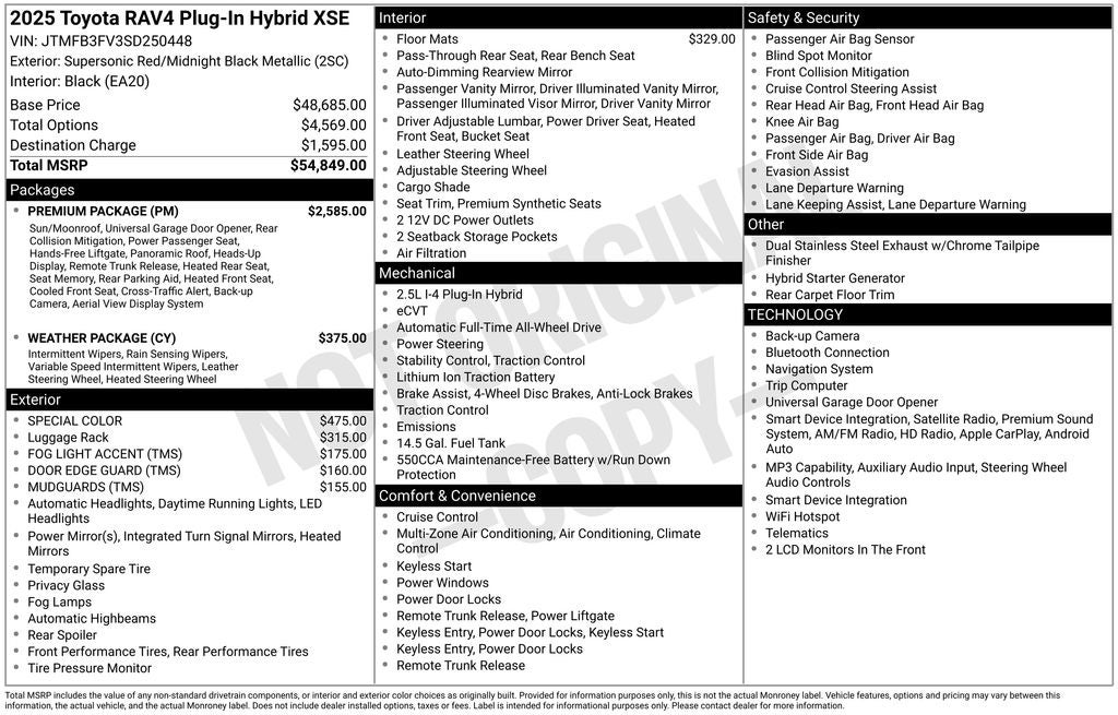 2025 Toyota RAV4 Plug-in Hybrid XSE