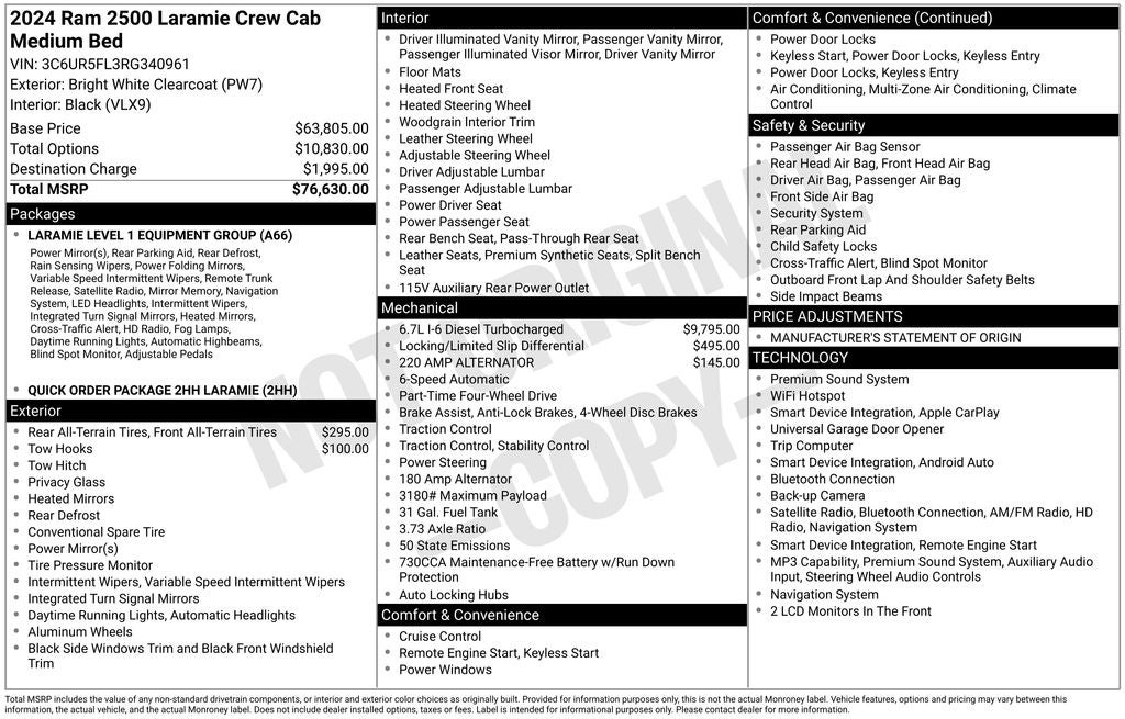 2024 RAM 2500 Laramie