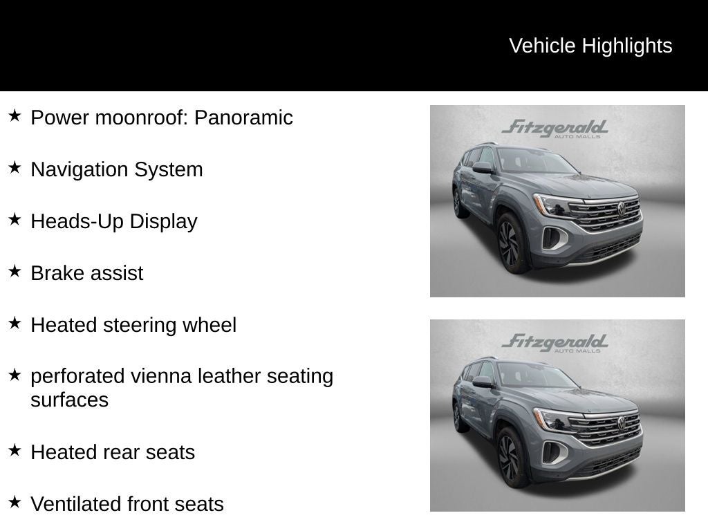 2025 Volkswagen Atlas 2.0T SEL