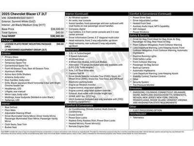 2025 Chevrolet Blazer LT w/2LT