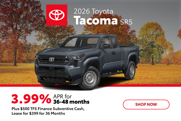 September 2026 Tacoma SR5 Offer Mobile Banner