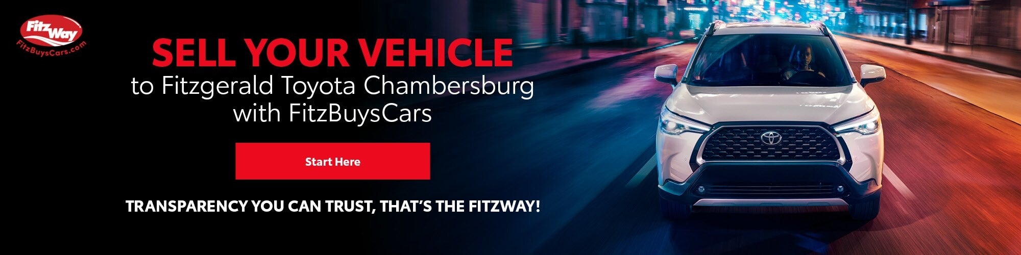 Sell Your Vehicle at Fitzgerald Toyota Chambersburg, PA.