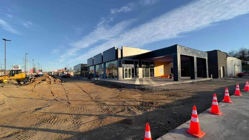 First progress photo, everything dug up